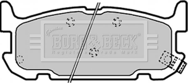 Borg & Beck BBP1936 - Тормозные колодки, дисковые, комплект avtokuzovplus.com.ua