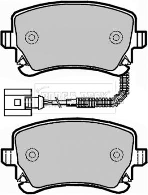 TRW Engine Component GDB1508 - Гальмівні колодки, дискові гальма autocars.com.ua