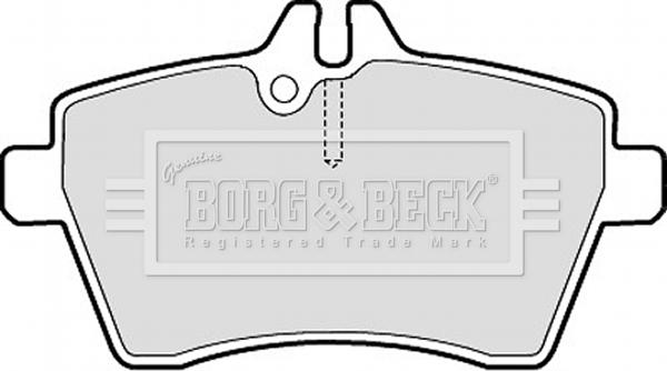 Borg & Beck BBP1950 - Тормозные колодки, дисковые, комплект avtokuzovplus.com.ua