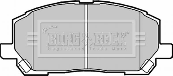 Borg & Beck BBP1951 - Гальмівні колодки, дискові гальма autocars.com.ua