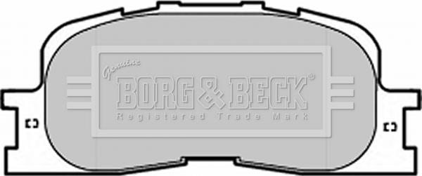Borg & Beck BBP1952 - Тормозные колодки, дисковые, комплект avtokuzovplus.com.ua