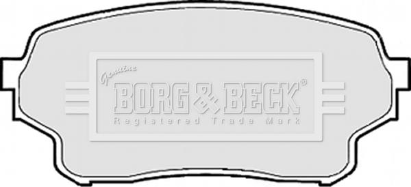 Borg & Beck BBP1953 - Гальмівні колодки, дискові гальма autocars.com.ua