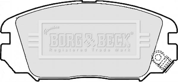 Borg & Beck BBP1956 - Гальмівні колодки, дискові гальма autocars.com.ua