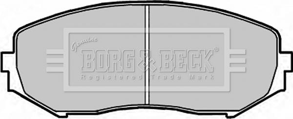 Borg & Beck BBP1957 - Тормозные колодки, дисковые, комплект avtokuzovplus.com.ua