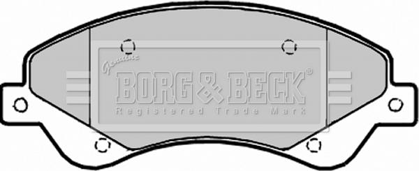 Borg & Beck BBP1965 - Тормозные колодки, дисковые, комплект autodnr.net