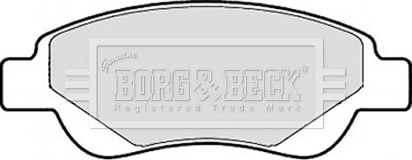 Borg & Beck BBP1967 - Гальмівні колодки, дискові гальма autocars.com.ua