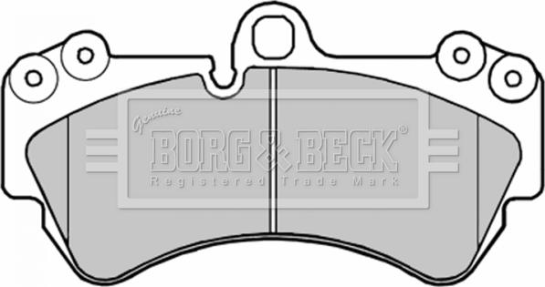 Borg & Beck BBP1973 - Гальмівні колодки, дискові гальма autocars.com.ua