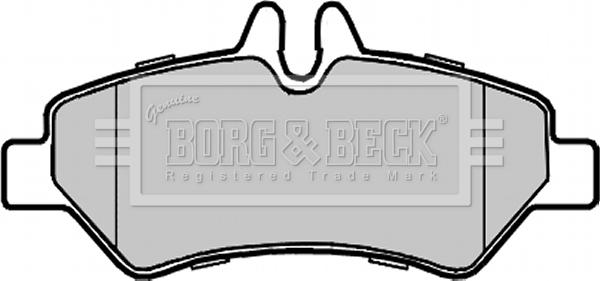 Borg & Beck BBP1975 - Тормозные колодки, дисковые, комплект avtokuzovplus.com.ua