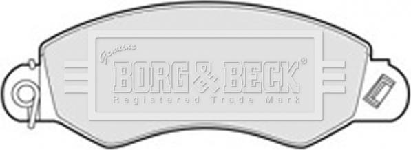 Borg & Beck BBP1976 - Гальмівні колодки, дискові гальма autocars.com.ua