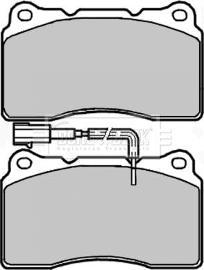 FIAT 6001073124 - Гальмівні колодки, дискові гальма autocars.com.ua