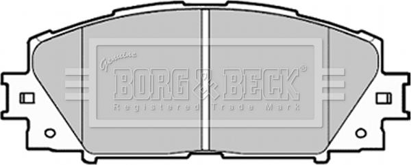 Borg & Beck BBP1987 - Гальмівні колодки, дискові гальма autocars.com.ua