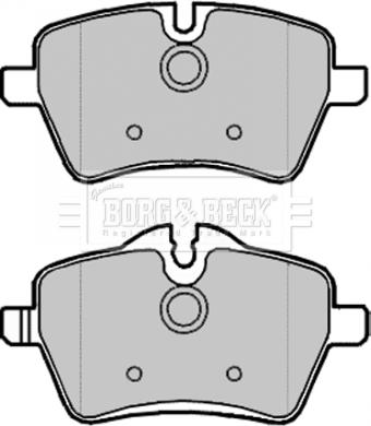 Borg & Beck BBP1988 - Тормозные колодки, дисковые, комплект avtokuzovplus.com.ua