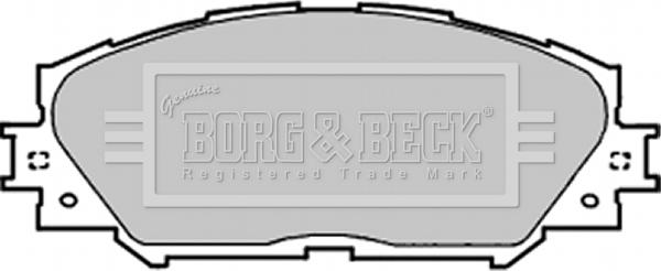Borg & Beck BBP1991 - Гальмівні колодки, дискові гальма autocars.com.ua