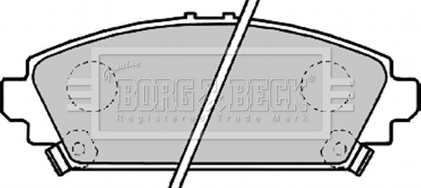 Borg & Beck BBP1995 - Тормозные колодки, дисковые, комплект avtokuzovplus.com.ua