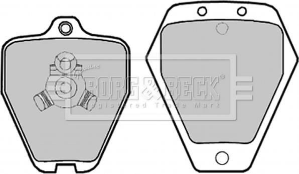Borg & Beck BBP1996 - Гальмівні колодки, дискові гальма autocars.com.ua