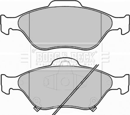 Borg & Beck BBP1999 - Гальмівні колодки, дискові гальма autocars.com.ua