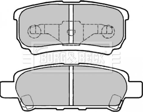 Borg & Beck BBP2003 - Гальмівні колодки, дискові гальма autocars.com.ua