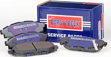 Borg & Beck BBP2004 - Тормозные колодки, дисковые, комплект avtokuzovplus.com.ua