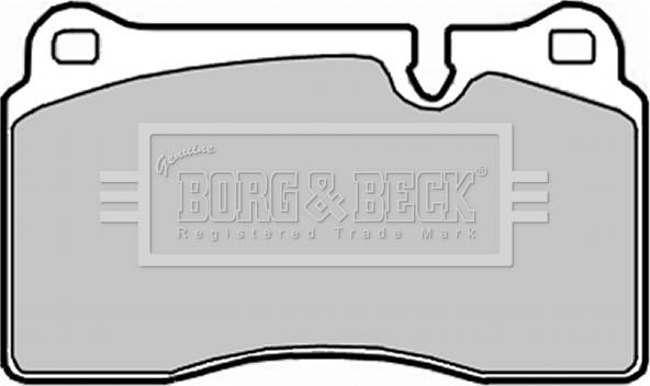 Borg & Beck BBP2017 - Тормозные колодки, дисковые, комплект autodnr.net