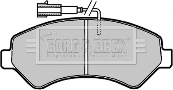 Borg & Beck BBP2020 - Гальмівні колодки, дискові гальма autocars.com.ua