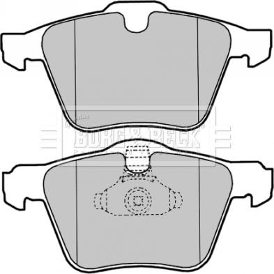 Borg & Beck BBP2022 - Гальмівні колодки, дискові гальма autocars.com.ua