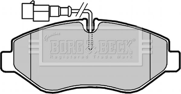 Borg & Beck BBP2024 - Тормозные колодки, дисковые, комплект autodnr.net