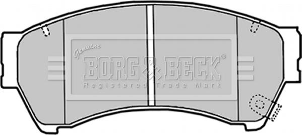 Borg & Beck BBP2027 - Гальмівні колодки, дискові гальма autocars.com.ua