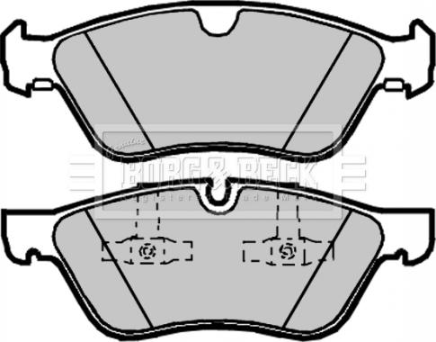 Borg & Beck BBP2033 - Гальмівні колодки, дискові гальма autocars.com.ua