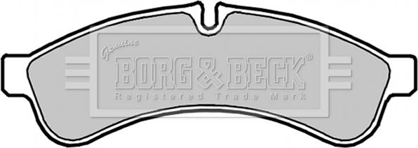 Borg & Beck BBP2038 - Гальмівні колодки, дискові гальма autocars.com.ua