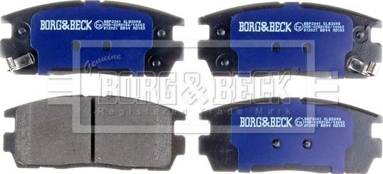 Borg & Beck BBP2041 - Тормозные колодки, дисковые, комплект avtokuzovplus.com.ua