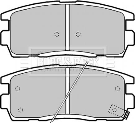 Borg & Beck BBP2041 - Гальмівні колодки, дискові гальма autocars.com.ua