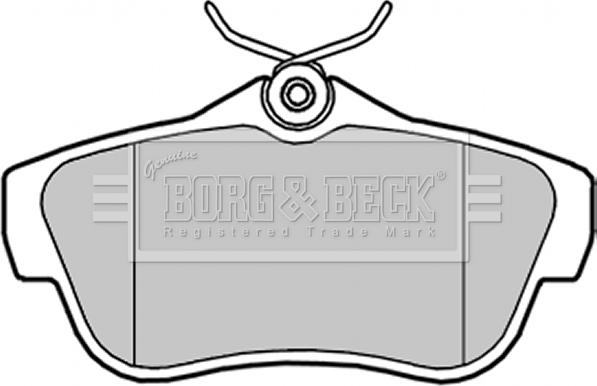 Borg & Beck BBP2043 - Гальмівні колодки, дискові гальма autocars.com.ua