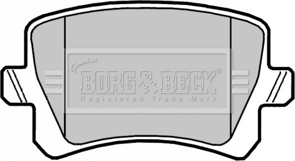 Borg & Beck BBP2044 - Тормозные колодки, дисковые, комплект autodnr.net
