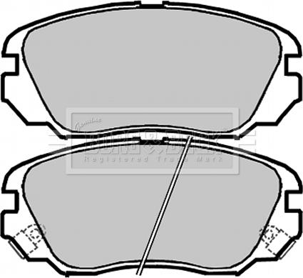 Borg & Beck BBP2048 - Тормозные колодки, дисковые, комплект autodnr.net