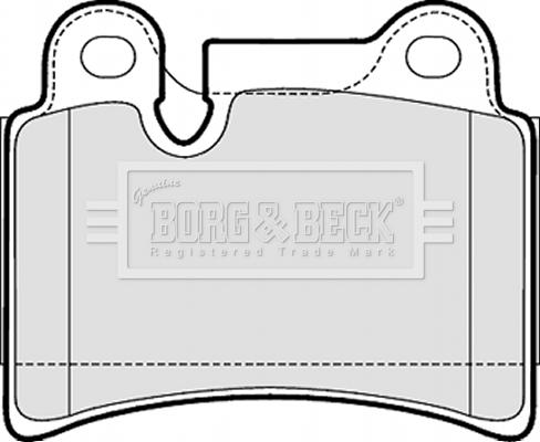 Borg & Beck BBP2053 - Гальмівні колодки, дискові гальма autocars.com.ua