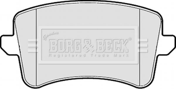 Borg & Beck BBP2055 - Тормозные колодки, дисковые, комплект avtokuzovplus.com.ua