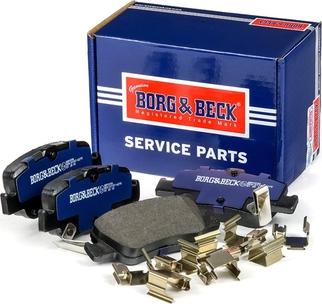 Borg & Beck BBP2056 - Гальмівні колодки, дискові гальма autocars.com.ua