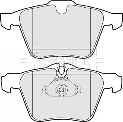 Borg & Beck BBP2058 - Тормозные колодки, дисковые, комплект avtokuzovplus.com.ua