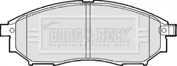 Borg & Beck BBP2060 - Гальмівні колодки, дискові гальма autocars.com.ua