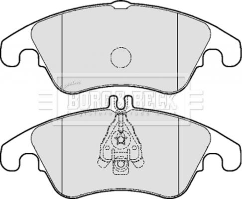 Borg & Beck BBP2061 - Тормозные колодки, дисковые, комплект avtokuzovplus.com.ua