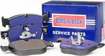 Borg & Beck BBP2066 - Тормозные колодки, дисковые, комплект avtokuzovplus.com.ua