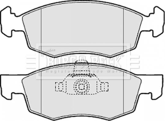 Borg & Beck BBP2067 - Гальмівні колодки, дискові гальма autocars.com.ua