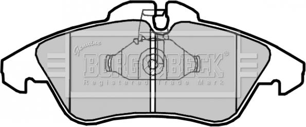 Borg & Beck BBP2071 - Гальмівні колодки, дискові гальма autocars.com.ua