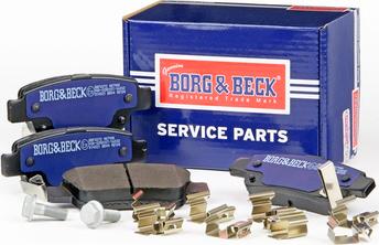 Borg & Beck BBP2072 - Тормозные колодки, дисковые, комплект autodnr.net
