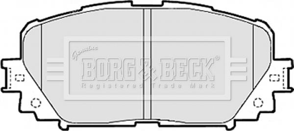 Borg & Beck BBP2073 - Гальмівні колодки, дискові гальма autocars.com.ua