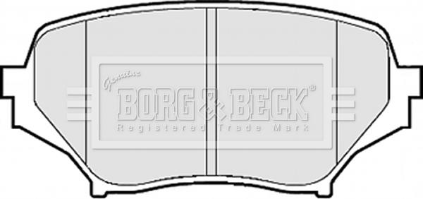 Borg & Beck BBP2075 - Тормозные колодки, дисковые, комплект autodnr.net