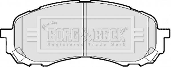 Borg & Beck BBP2078 - Гальмівні колодки, дискові гальма autocars.com.ua