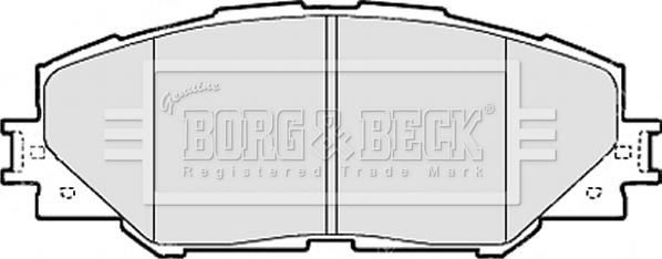 Borg & Beck BBP2079 - Гальмівні колодки, дискові гальма autocars.com.ua