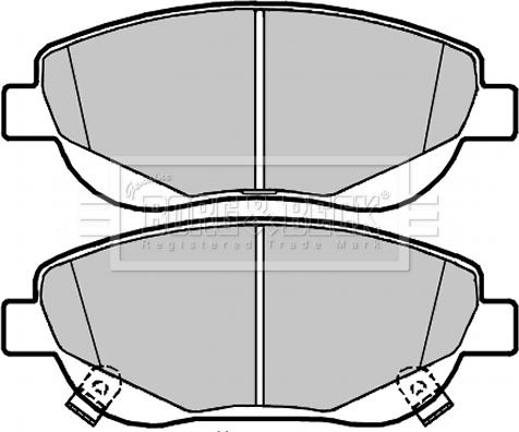 Borg & Beck BBP2088 - Тормозные колодки, дисковые, комплект avtokuzovplus.com.ua