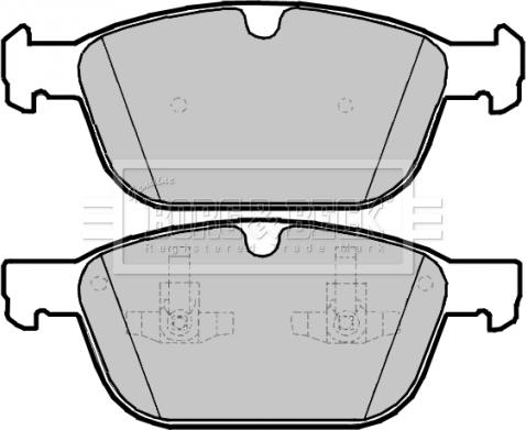 Borg & Beck BBP2093 - Тормозные колодки, дисковые, комплект avtokuzovplus.com.ua